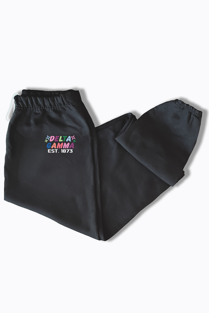 Black sweatpants - Delta Gamma