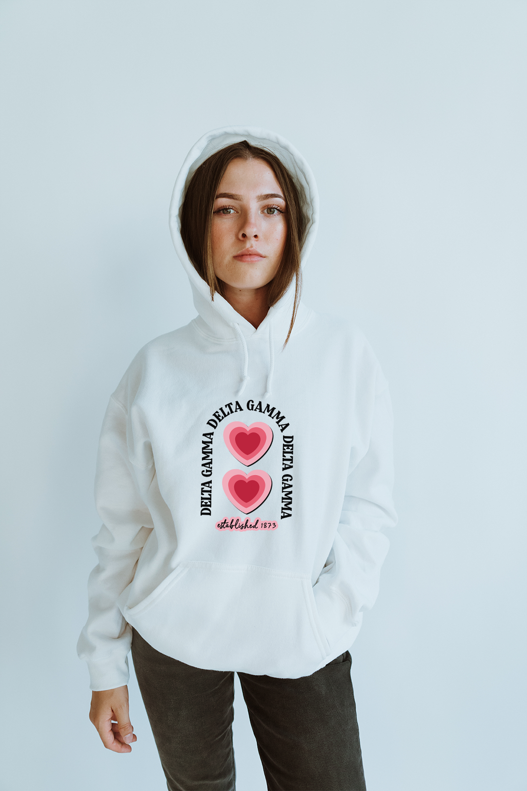 Heart Arches hoodie - Delta Gamma