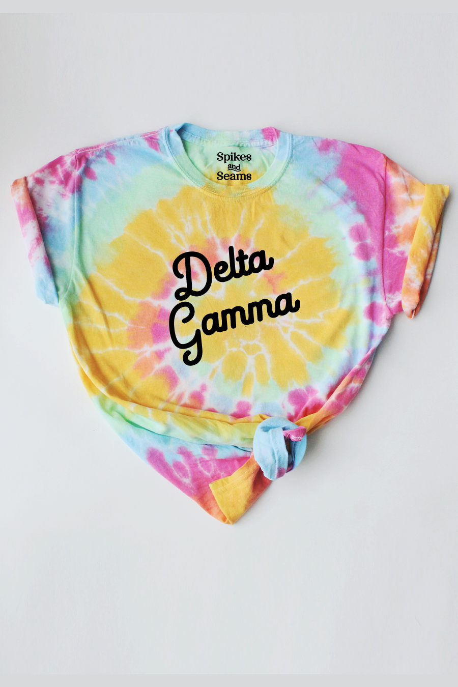 Tie Dye script tee - Delta Gamma