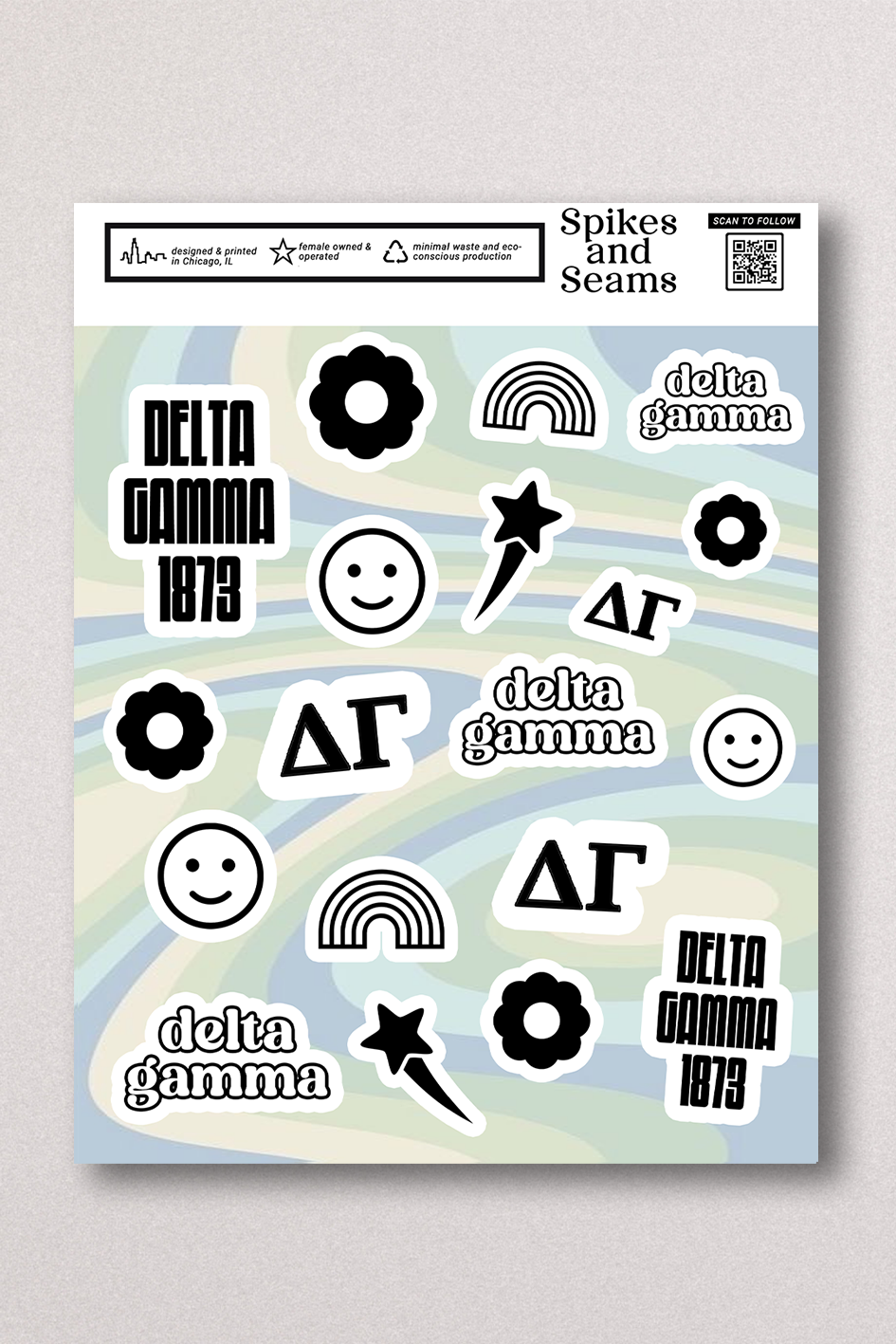 Sticker Sheet #13 - Delta Gamma