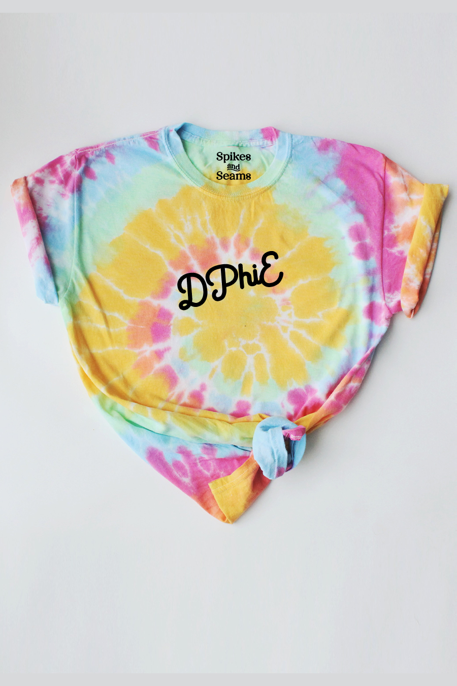 Tie Dye script tee - DPhiE