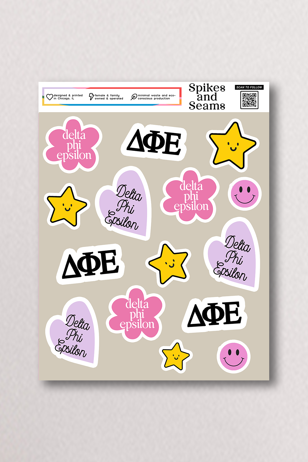 Sticker Sheet #16 - Delta Phi Epsilon