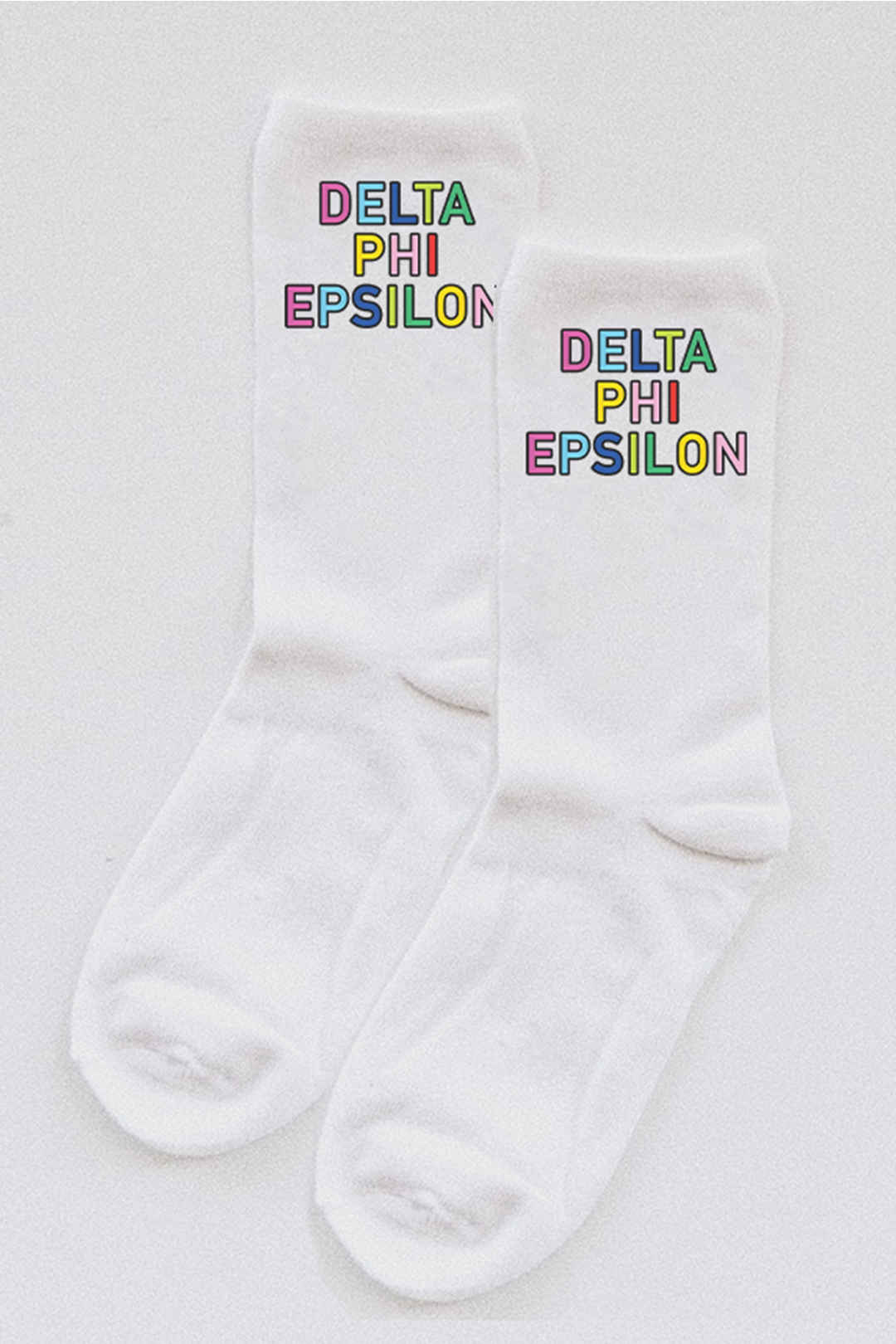 Colorful socks - Delta Phi Epsilon