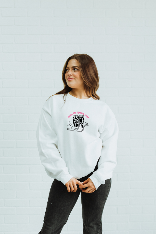Cowboy Boots sweatshirt  - Delta Phi Epsilon