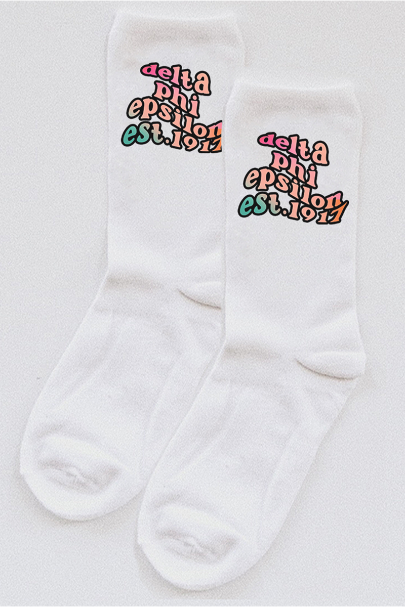 Gradient socks - Delta Phi Epsilon