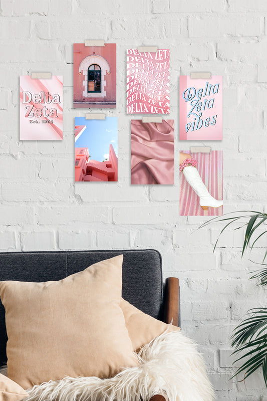 Pink Collage Kit - Delta Zeta