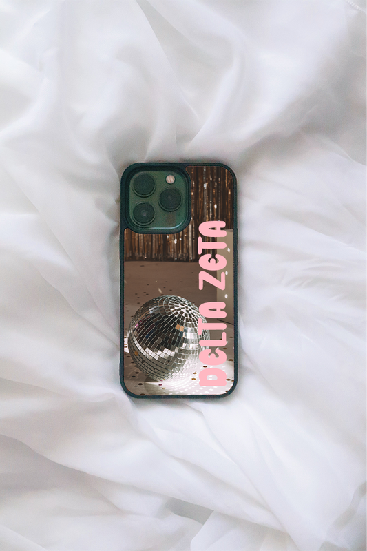 Pink Disco iPhone case - Delta Zeta - Spikes and Seams Greek