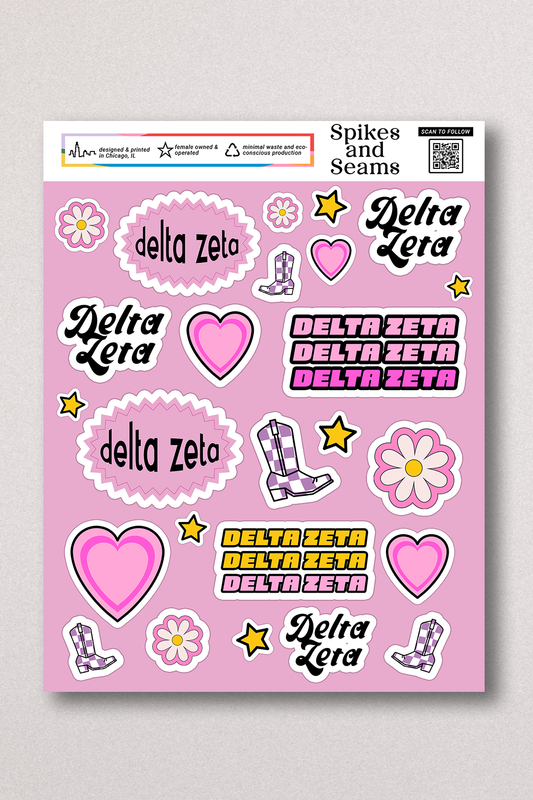 Sticker Sheet #12 - Delta Zeta