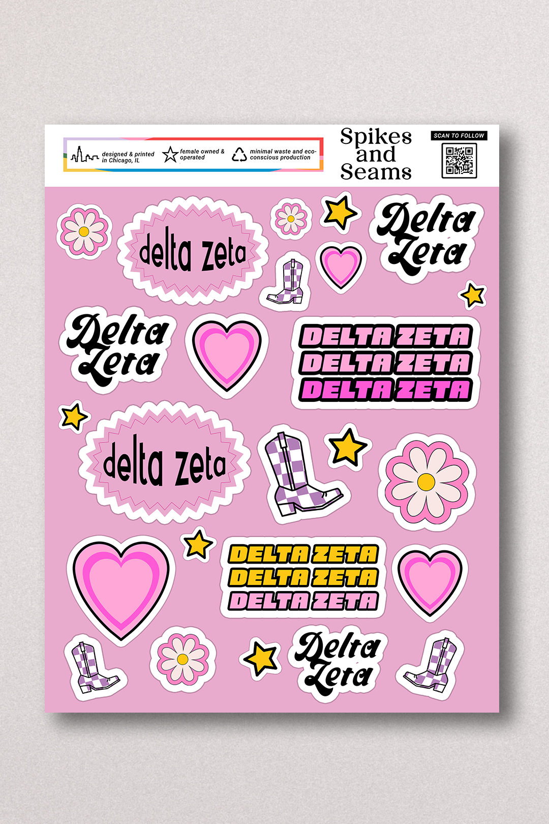 Sticker Sheet #12 - Delta Zeta