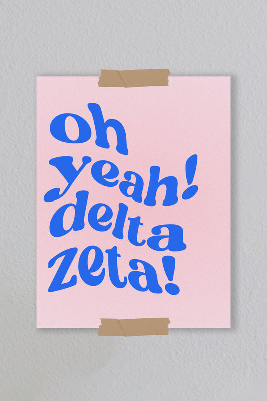Delta Zeta - Art Print #11 (8.5x11)