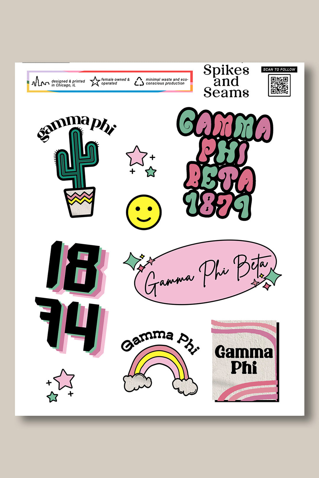 Sticker Sheet #6 - Gamma Phi Beta