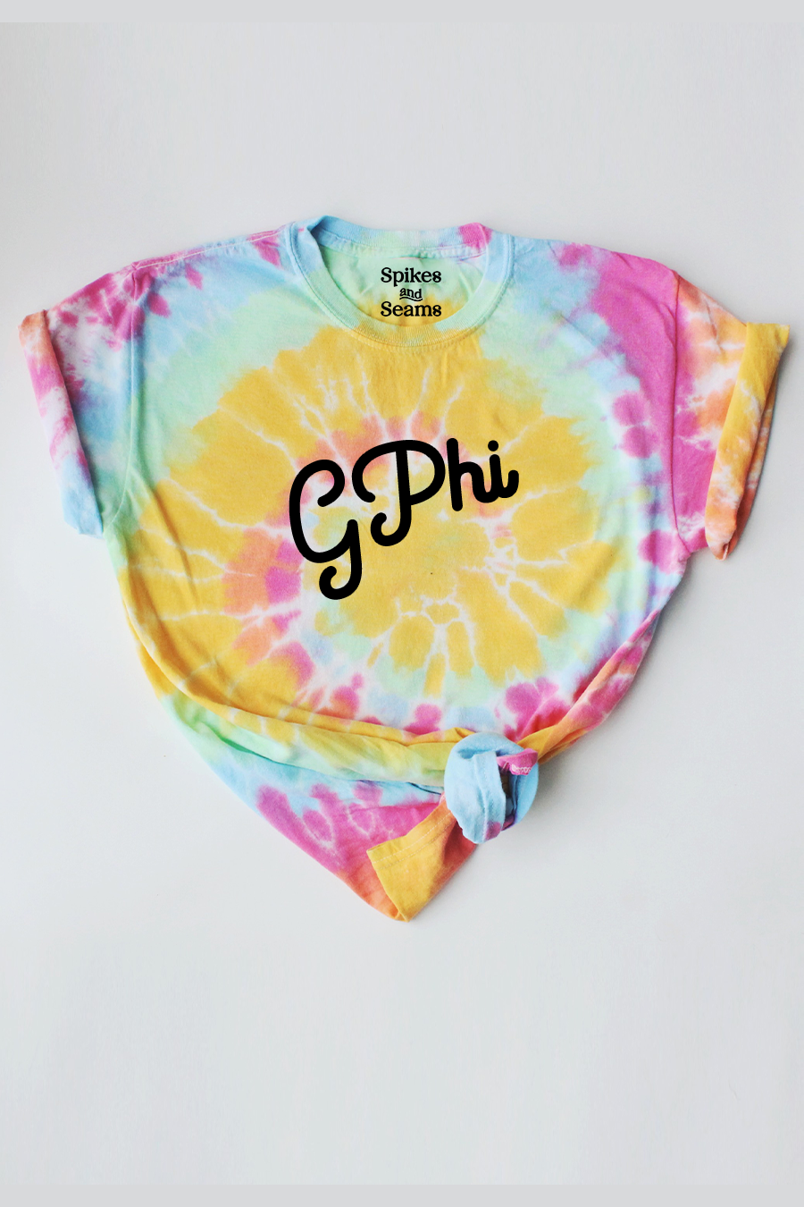 Tie Dye script tee - GPhi