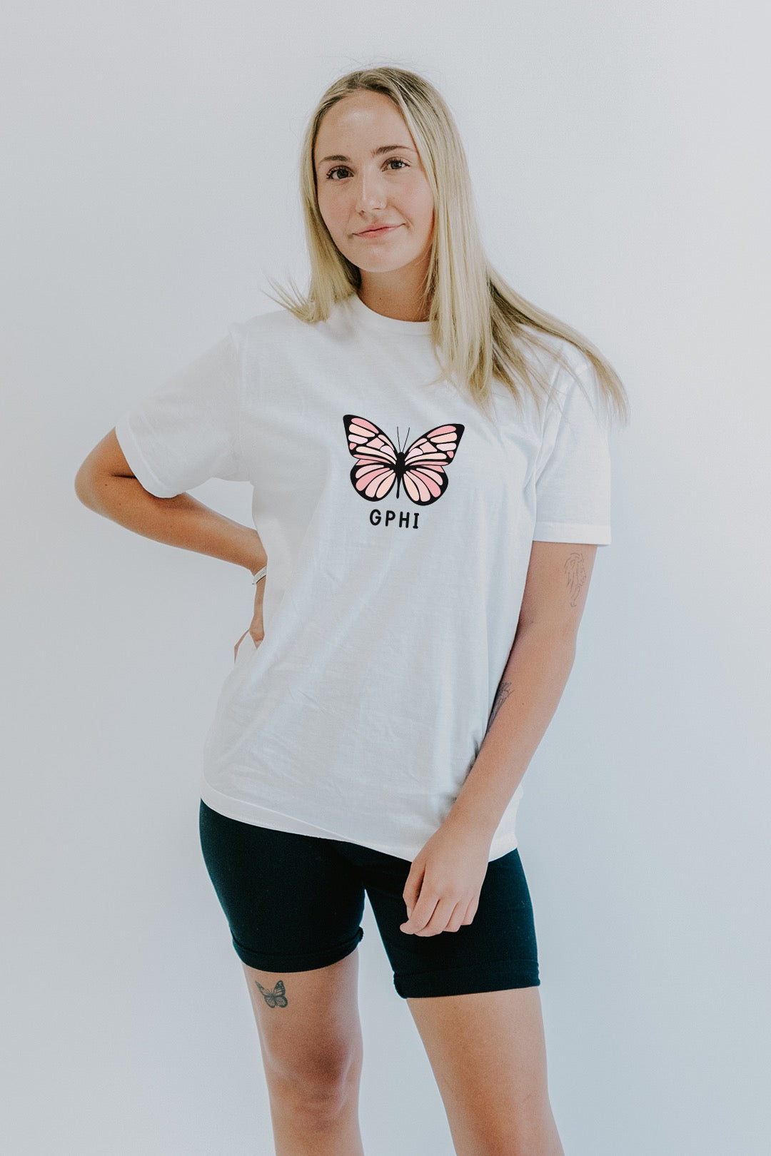 Butterfly tee - available for most sororities! - Spikes and Seams Greek