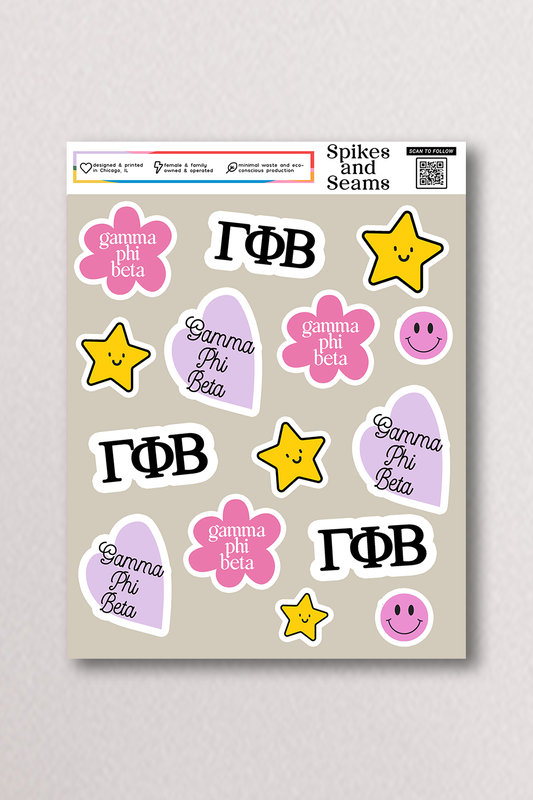 Sticker Sheet #16 - Gamma Phi Beta
