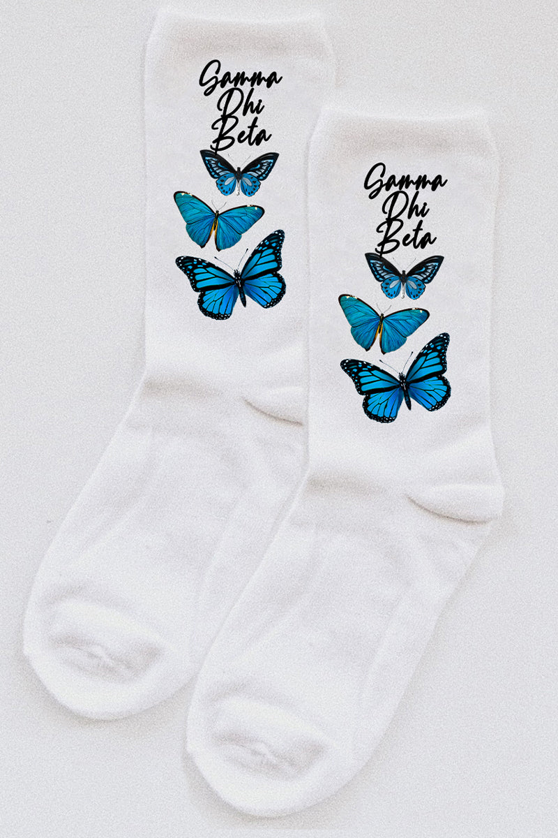 Butterfly socks - Gamma Phi Beta