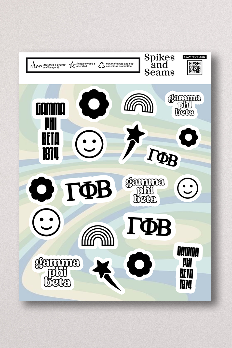 Sticker Sheet #13 - Gamma Phi Beta