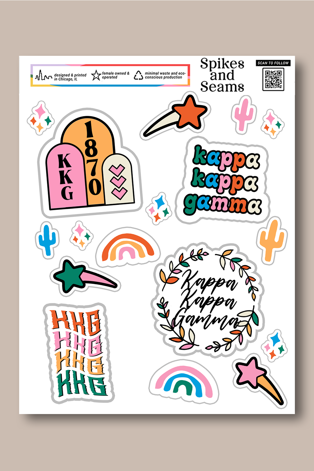 Sorority sticker set #8