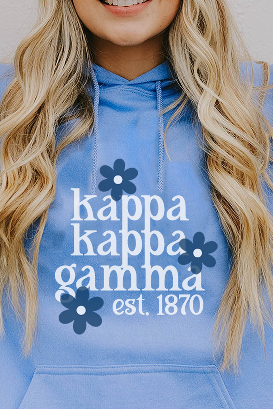 Blue Daisy hoodie - Kappa Kappa Gamma