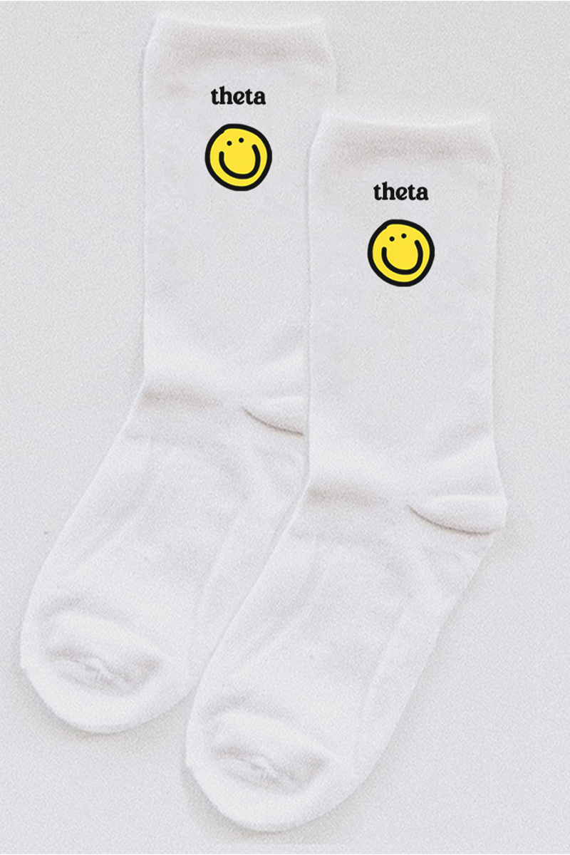 Yellow Smiley socks - Theta