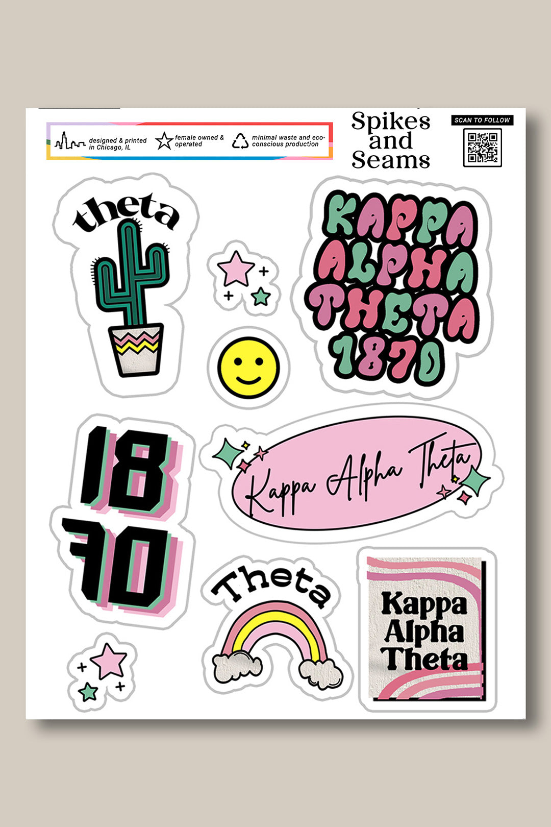 Sticker Sheet #6 - Kappa Alpha Theta