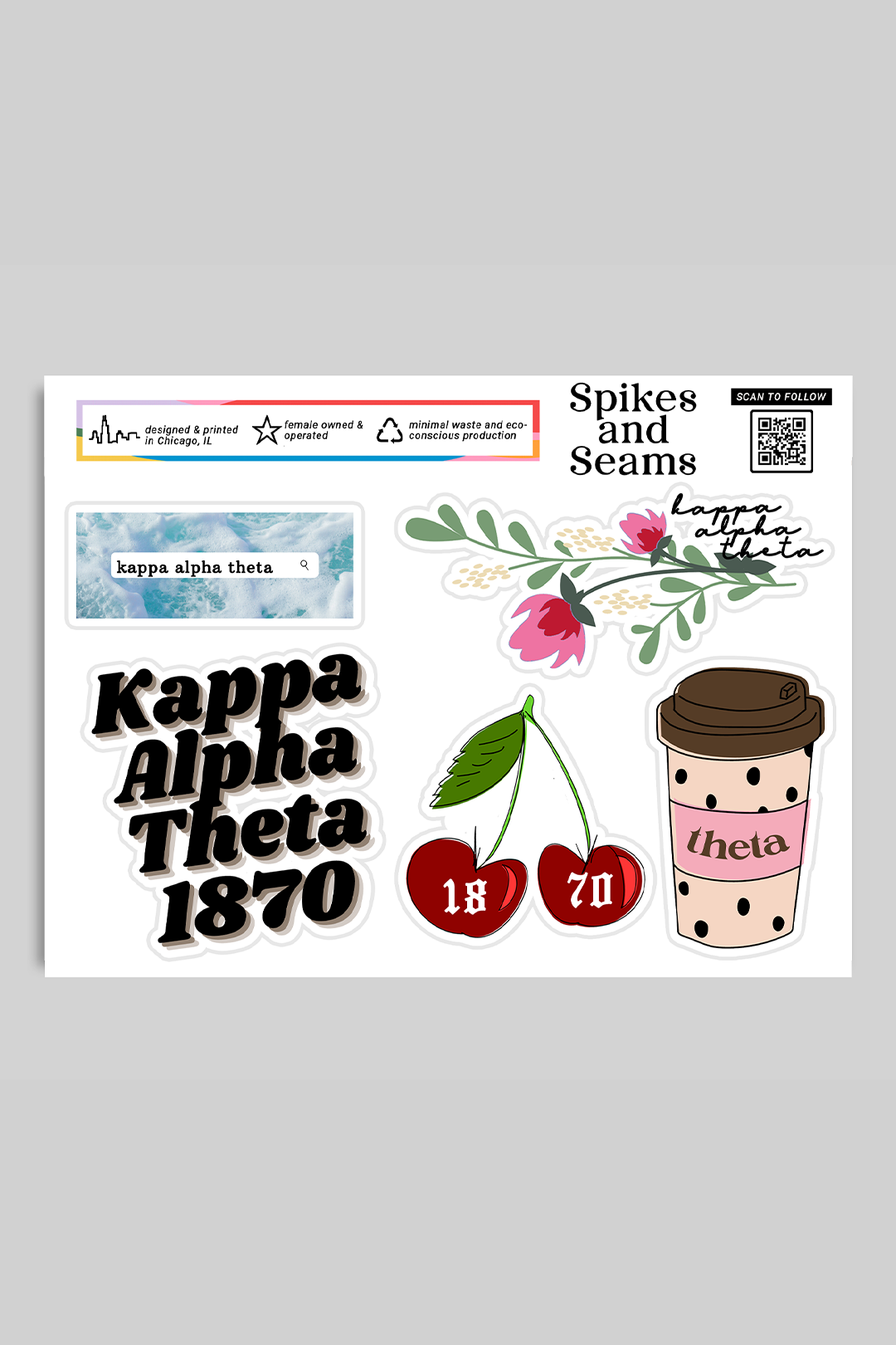 Sticker Sheet #4 - Kappa Alpha Theta
