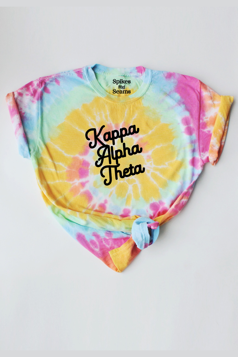Tie Dye script tee - Kappa Alpha Theta