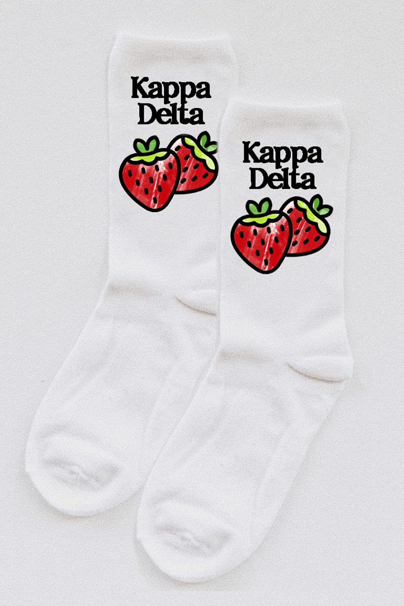 Strawberry Sorority socks