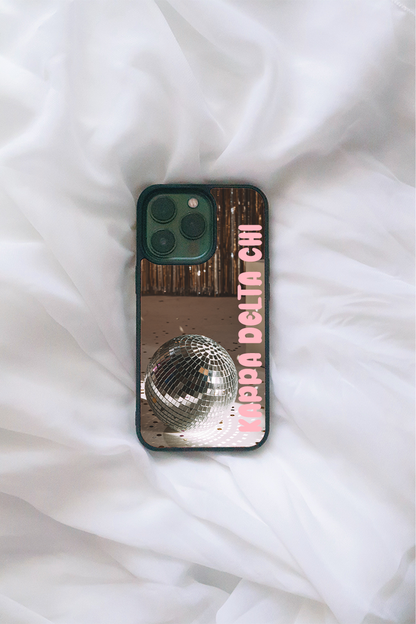 Pink Disco iPhone case - choose your text!
