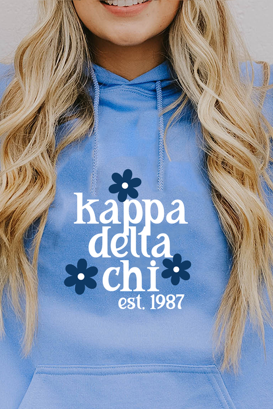 Blue Daisy hoodie - Kappa Delta Chi
