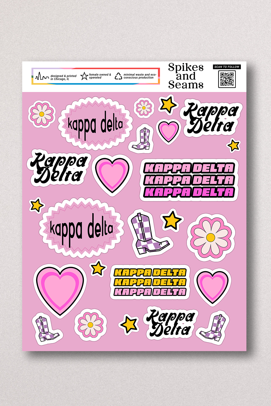 Sticker Sheet #12 - Kappa Delta