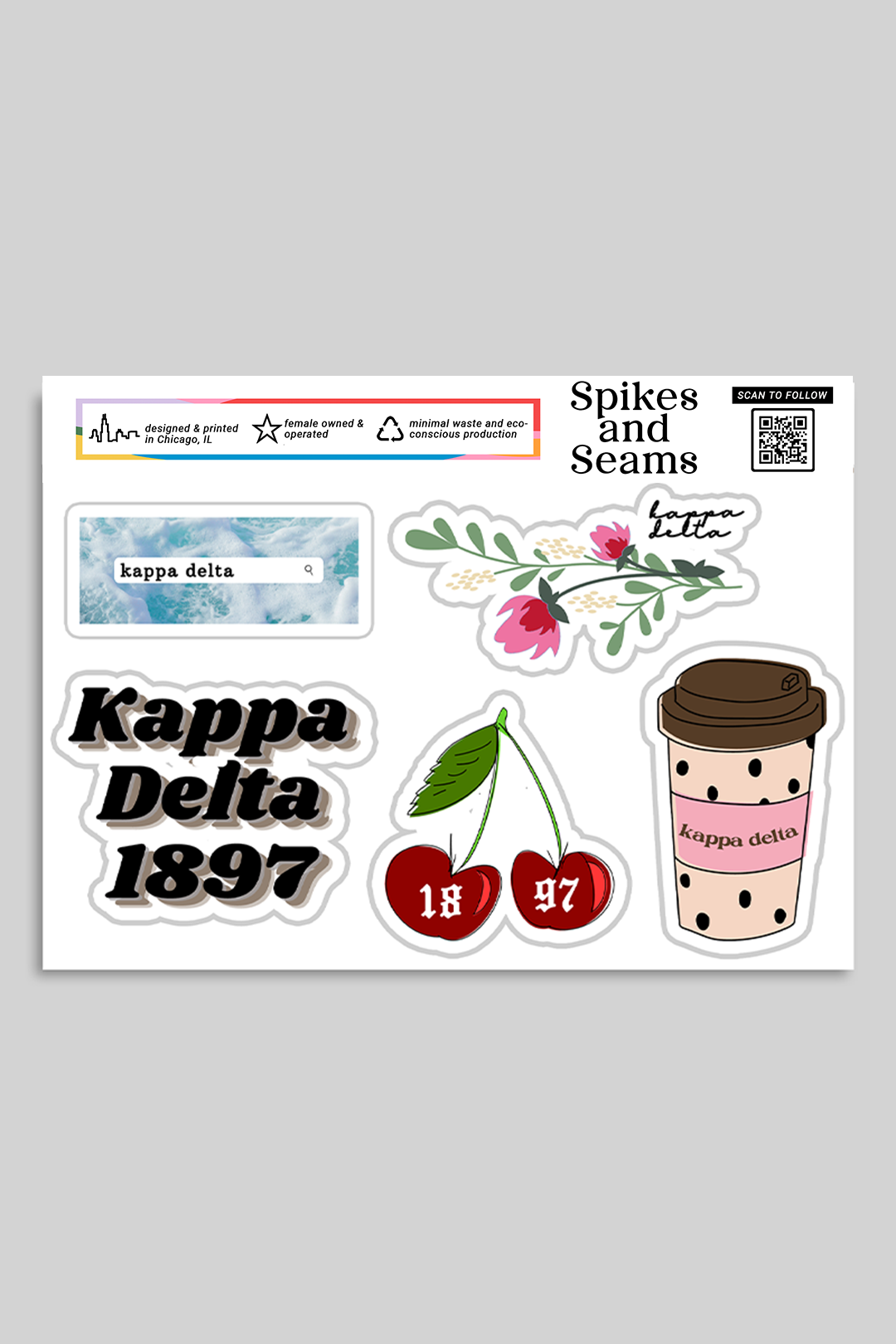 Sticker Sheet #4 - Kappa Delta