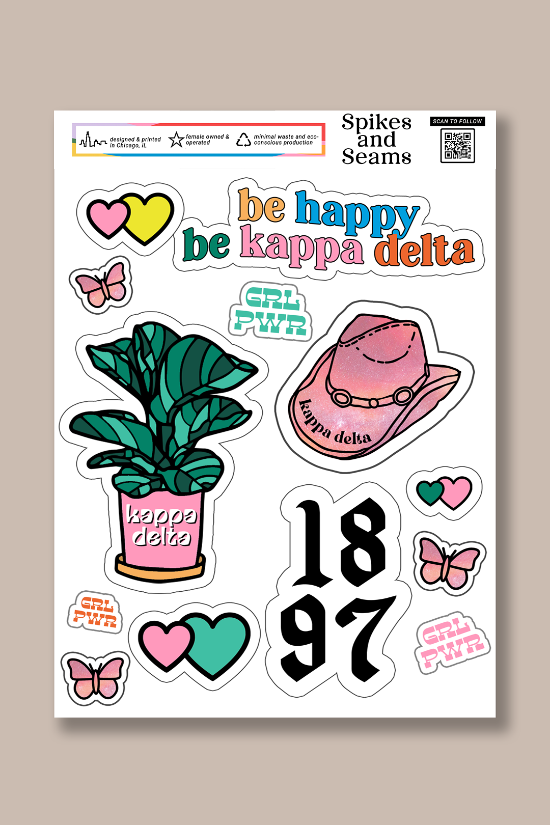 Sticker Sheet #9 - Kappa Delta