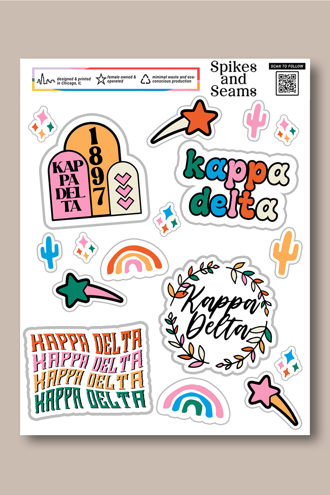 Sticker Sheet #8 - Kappa Delta