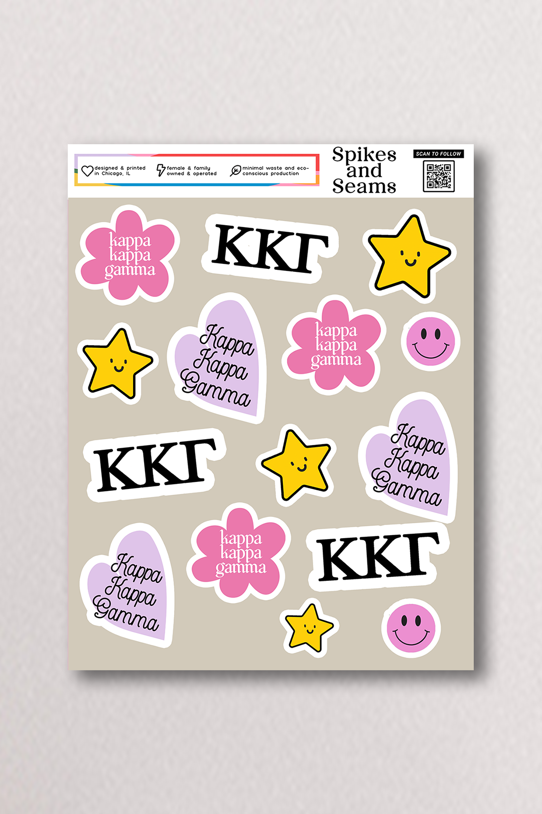 Sticker Sheet #16 - Kappa Kappa Gamma