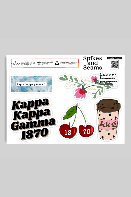 Sticker Sheet #4 - Kappa Kappa Gamma