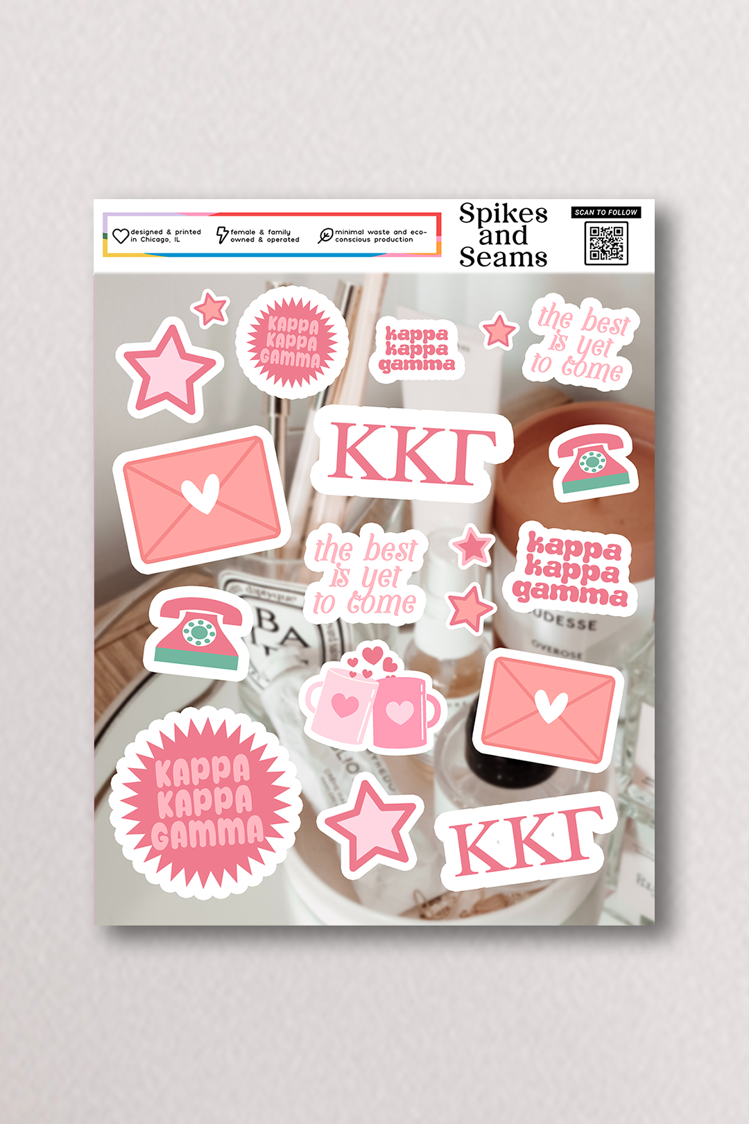 Sticker Sheet #17 - Kappa Kappa Gamma