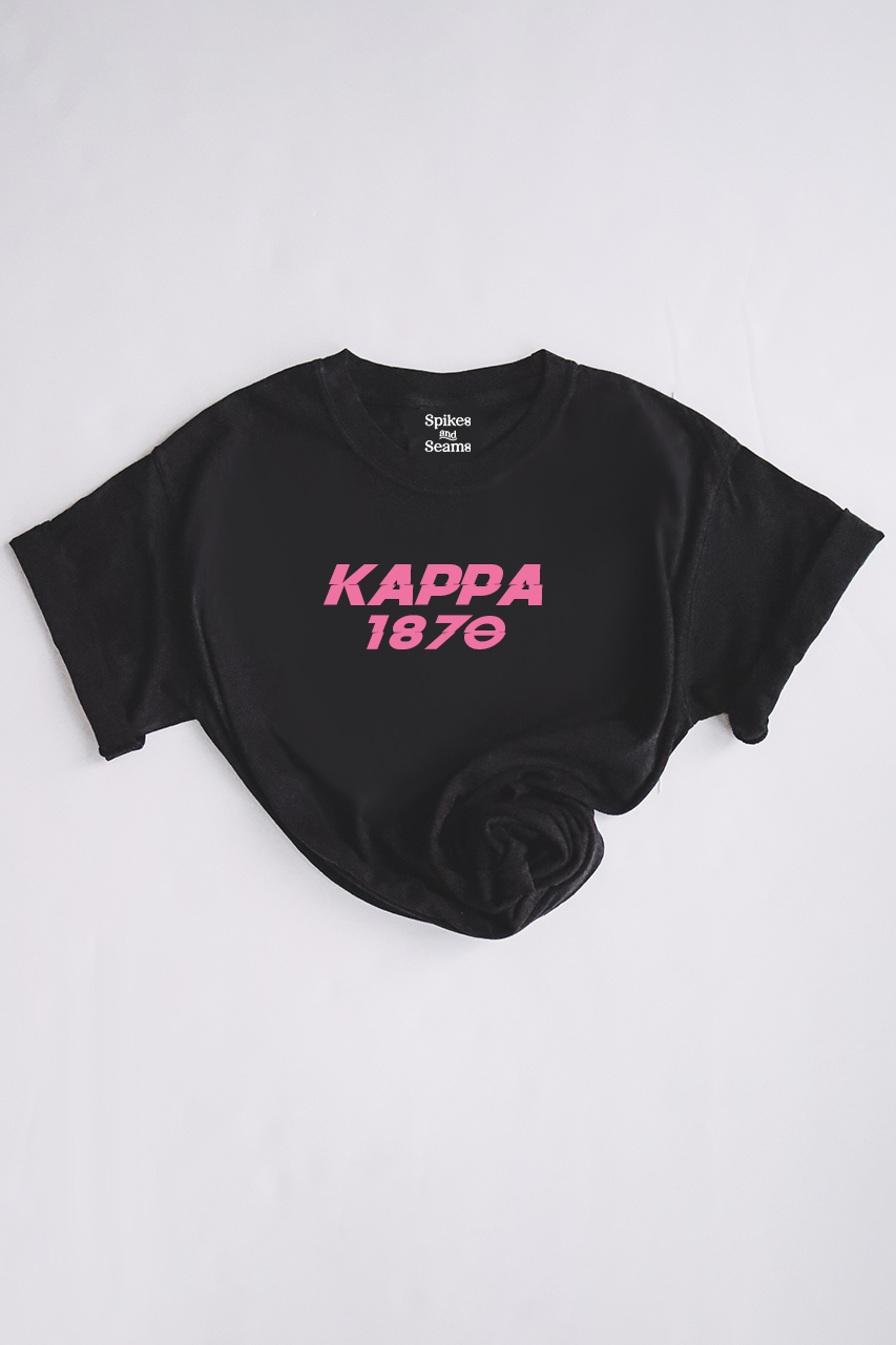 Pink text tee - Kappa