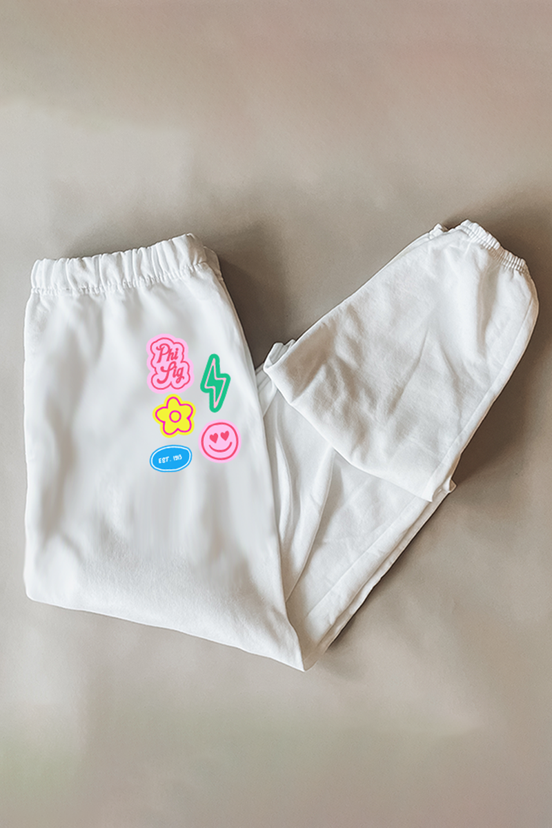 White Patches sweatpants - Phi Sig