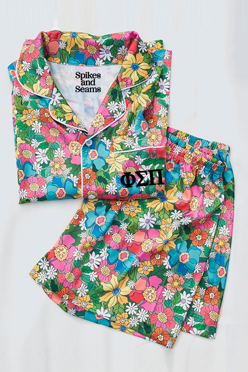 Greek Flowerland Pajamas - Phi Sigma Pi