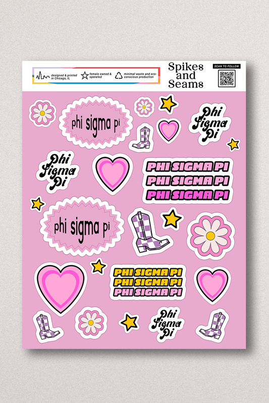 Sticker Sheet #12 - Phi Sigma Pi