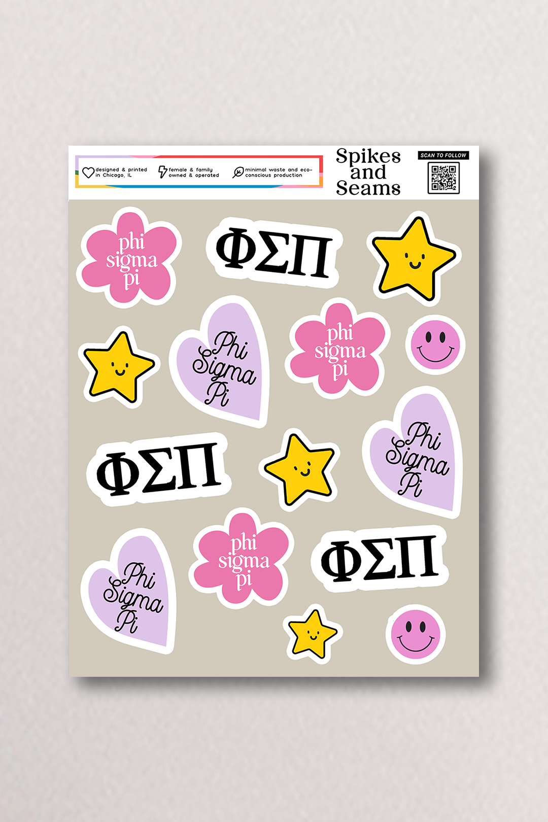 Sticker Sheet #16 - Phi Sigma Pi