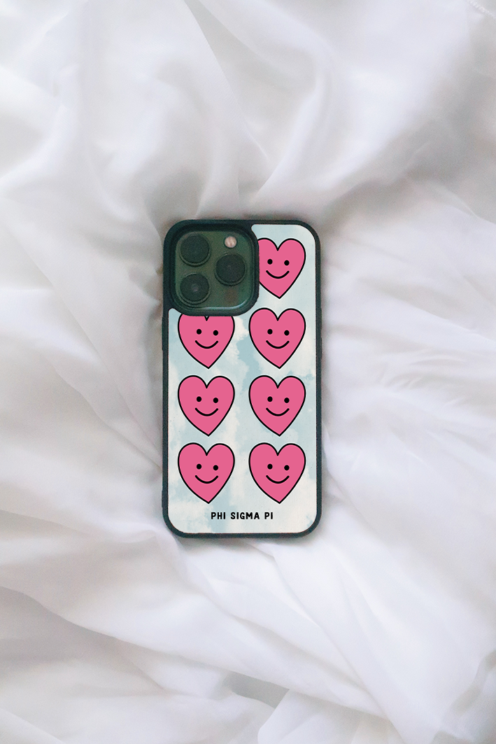 Cloud Hearts iPhone case - Phi Sigma Pi