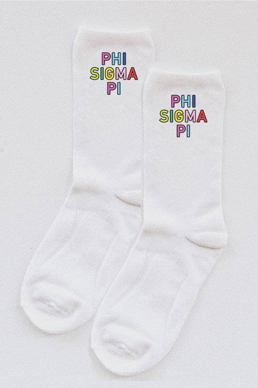 Colorful socks - Phi Sigma Pi