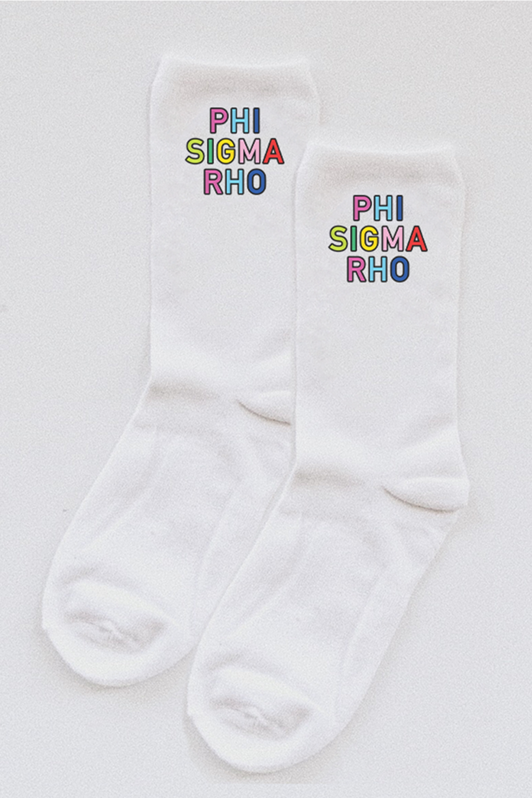 Colorful socks - Phi Sigma Rho