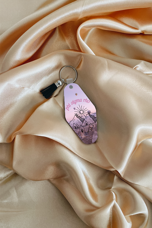 Mountains keychain - Phi Sigma Rho