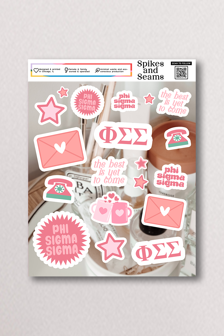 Sticker Sheet #17 - Phi Sigma Sigma