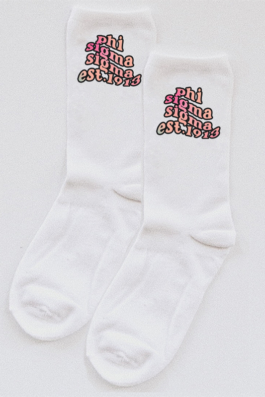 Gradient socks - Phi Sigma Sigma