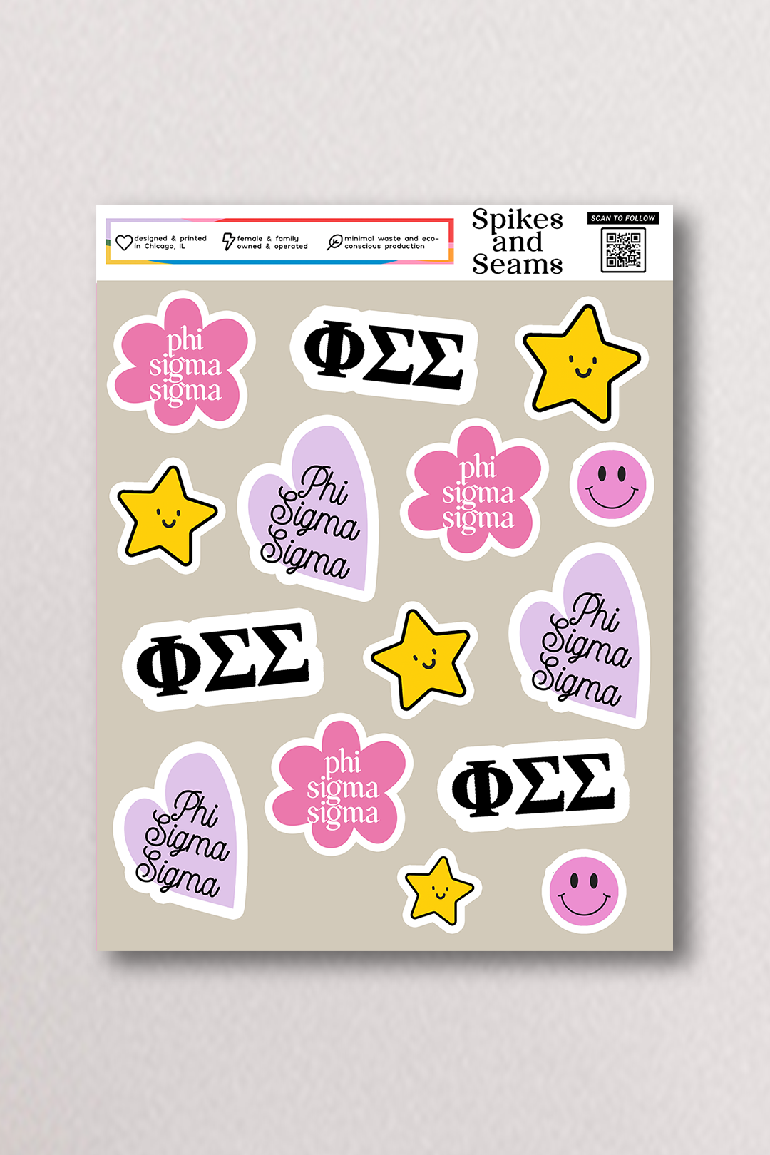 Sticker Sheet #16 - Phi Sigma Sigma