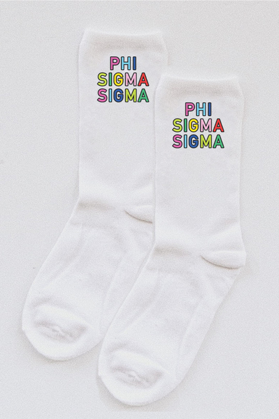 Colorful socks - Phi Sigma Sigma