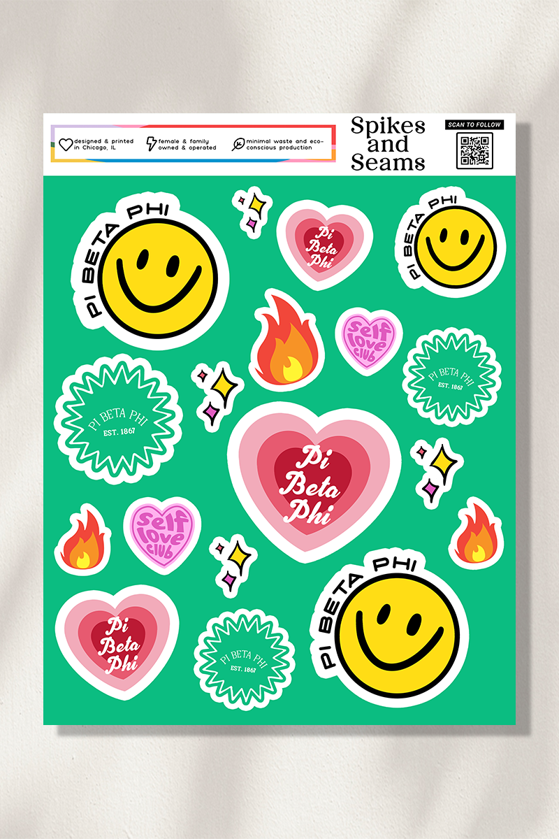 Sticker Sheet #14 - Pi Beta Phi